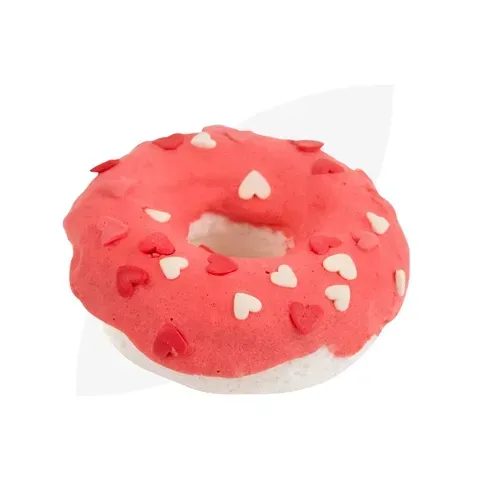 Blue heart-shaped bath bomb